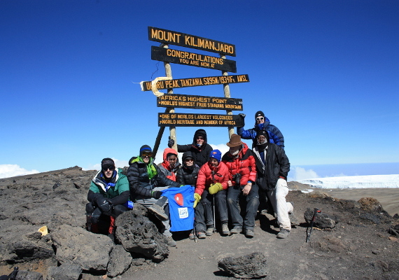 Top of Mt.Kilimanjaro raising money for The British Lung Foundation in memory of my grandad.